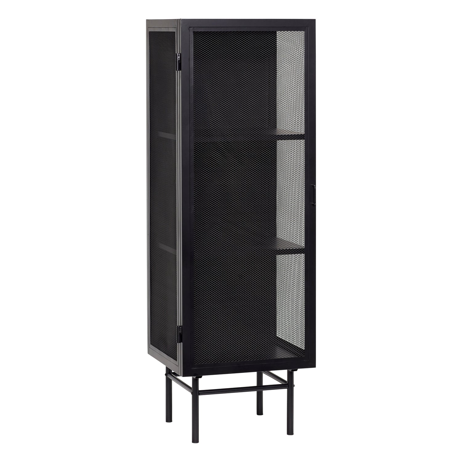 Hübsch - Schrank, Metall, Schwarz - 50x45xh150 cm