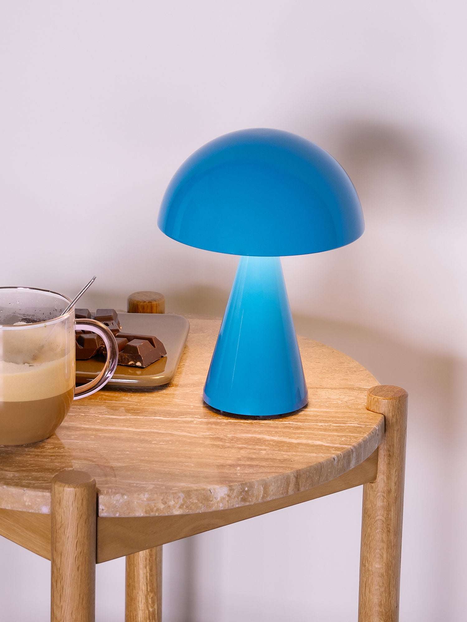 Hübsch Mush Tragbare Lampe Blau