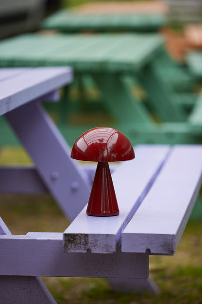 Hübsch Mush tragbare Lampe rot