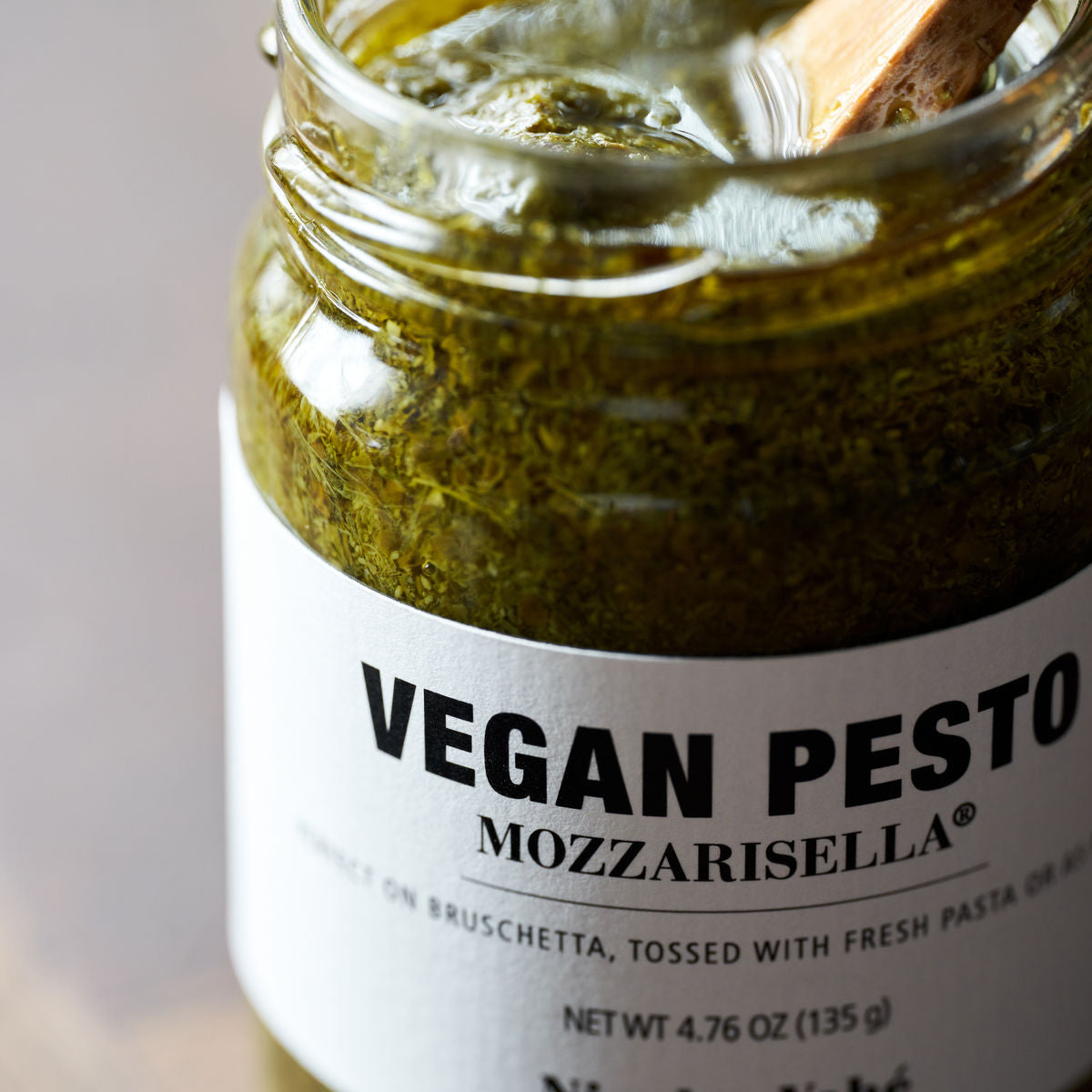 Veganer Pesto mit Mozzarisella