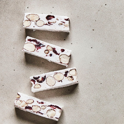 Weicher Nougat, Preiselbeeren