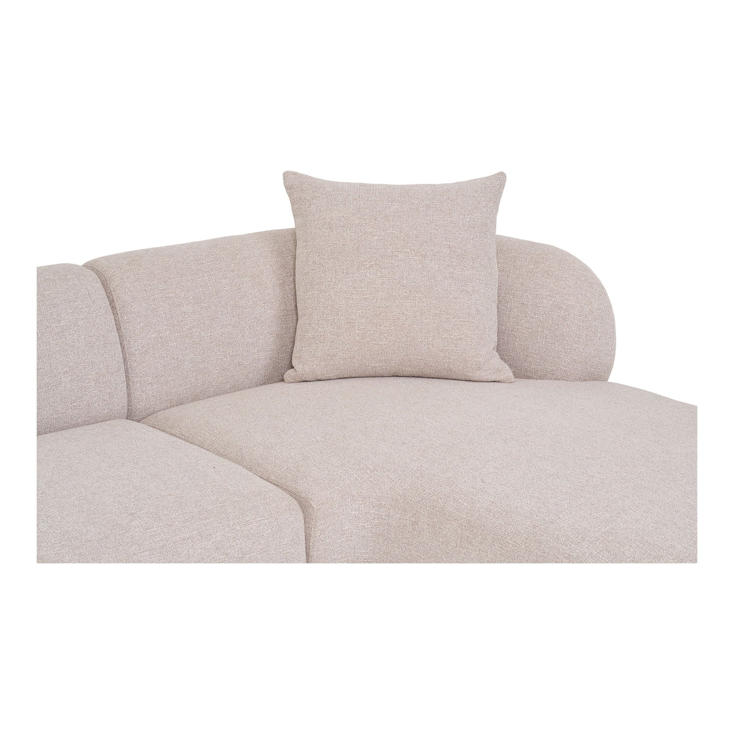 Sofa mit 2 Kissen, rechts -Wing, Natur, HN1295