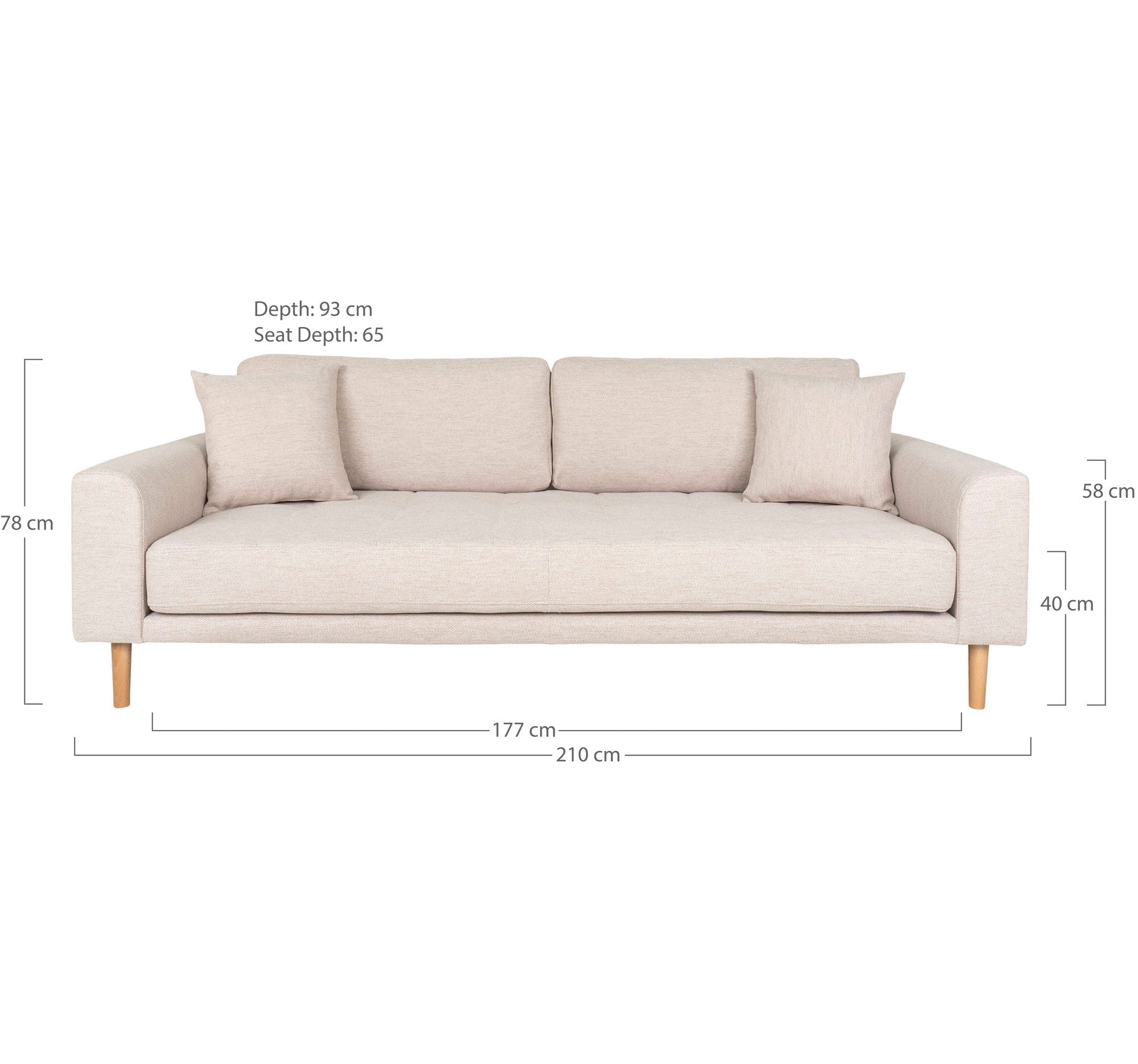 Lido 3 Personers Sofa - 3 Personers Sofa