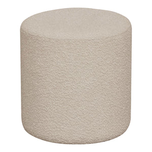 Ejby PUF - PUF in Boucli, Beige, Ø34x36 cm, HN1233