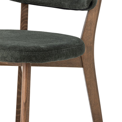 Kreative Kollektion Cally Dining Chair, Green, FSC®Mix, Buche