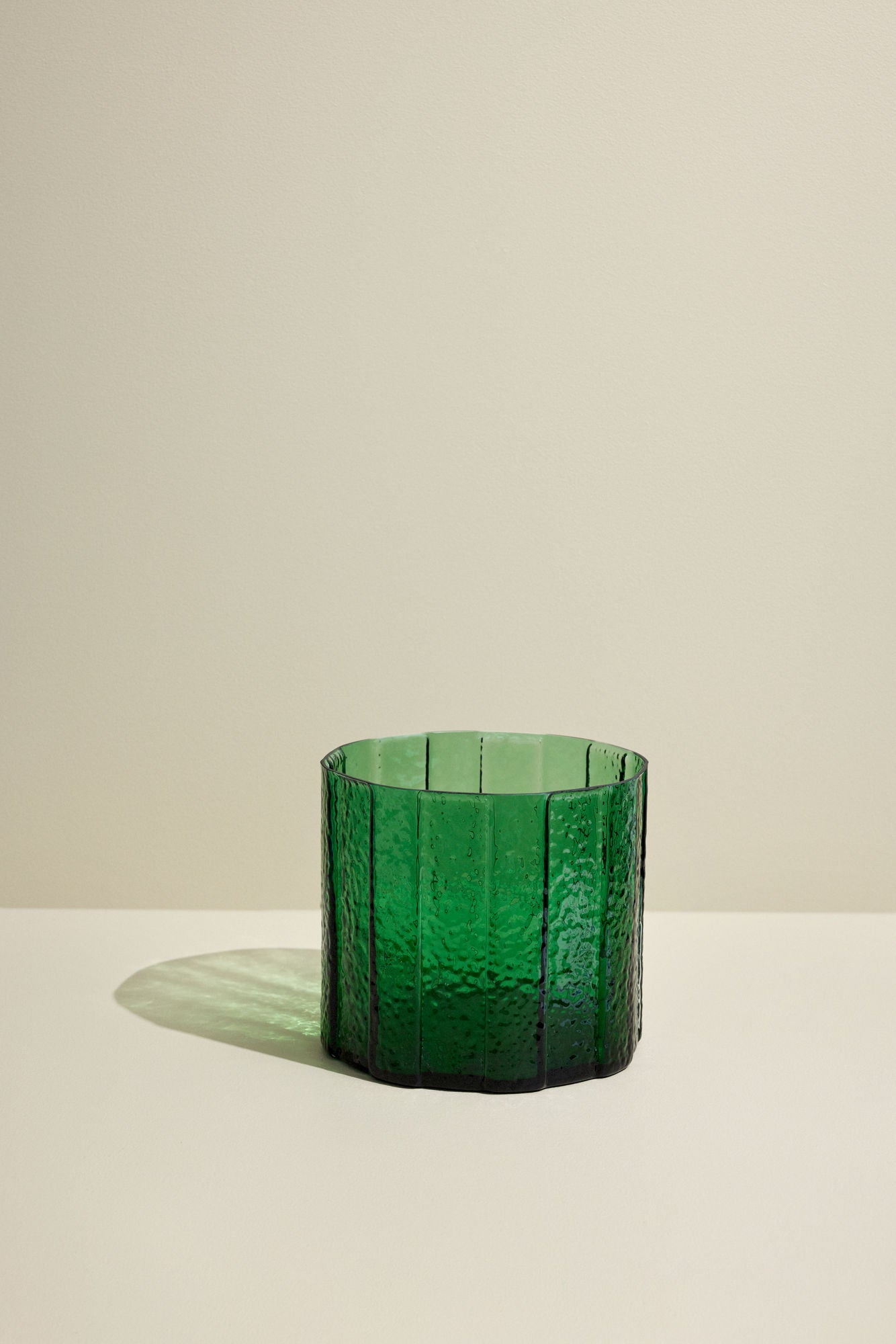 Hübsch Emerald Vase grün