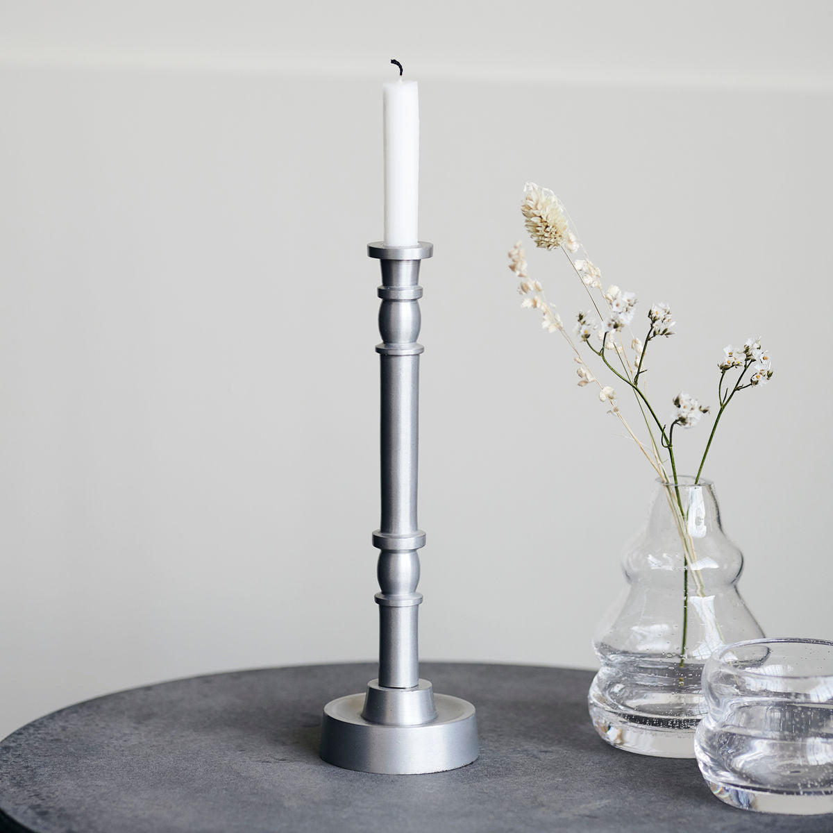 Candlestick, Hdjersey, Silber oxidiert