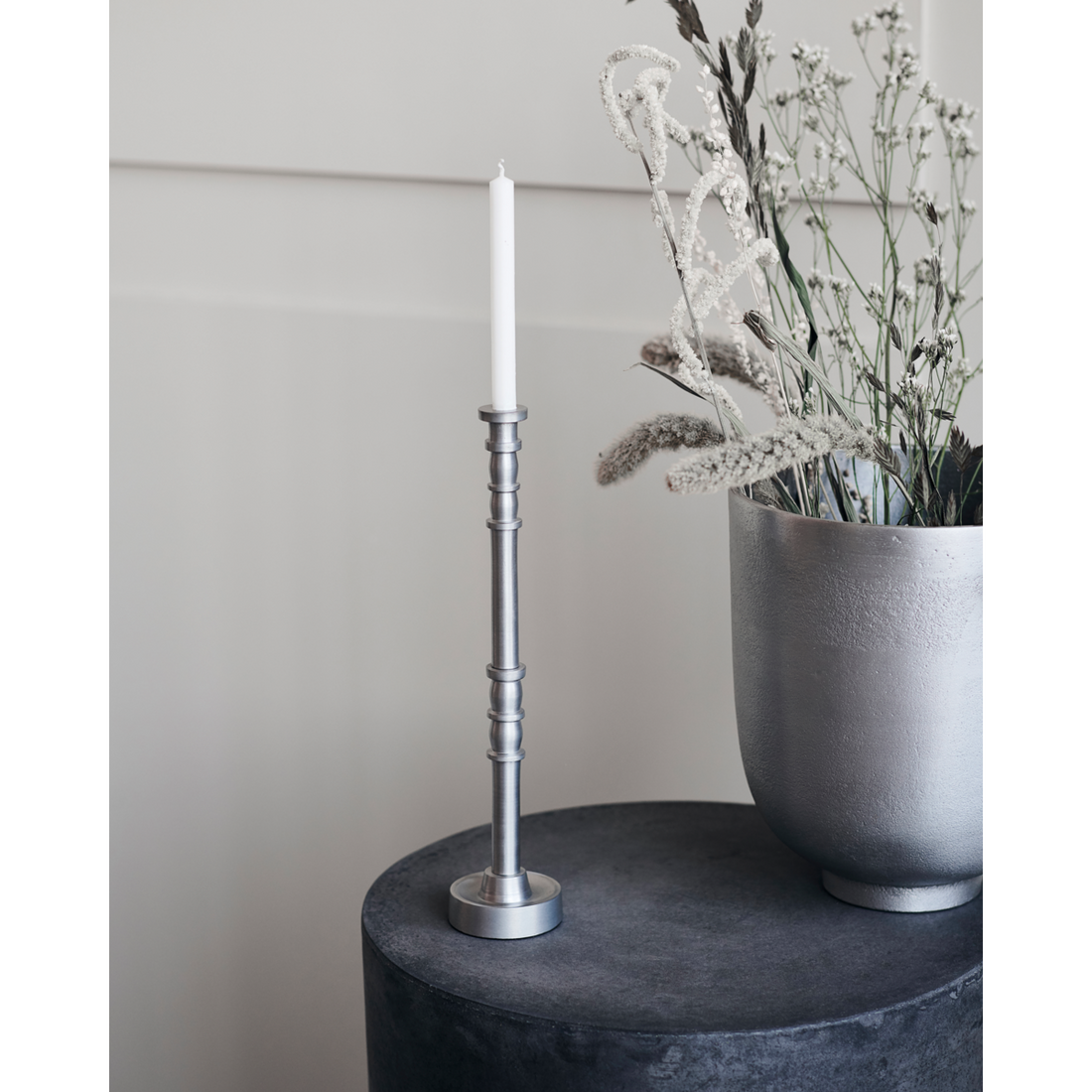 Candlestick, Hdjersey, Silber oxidiert