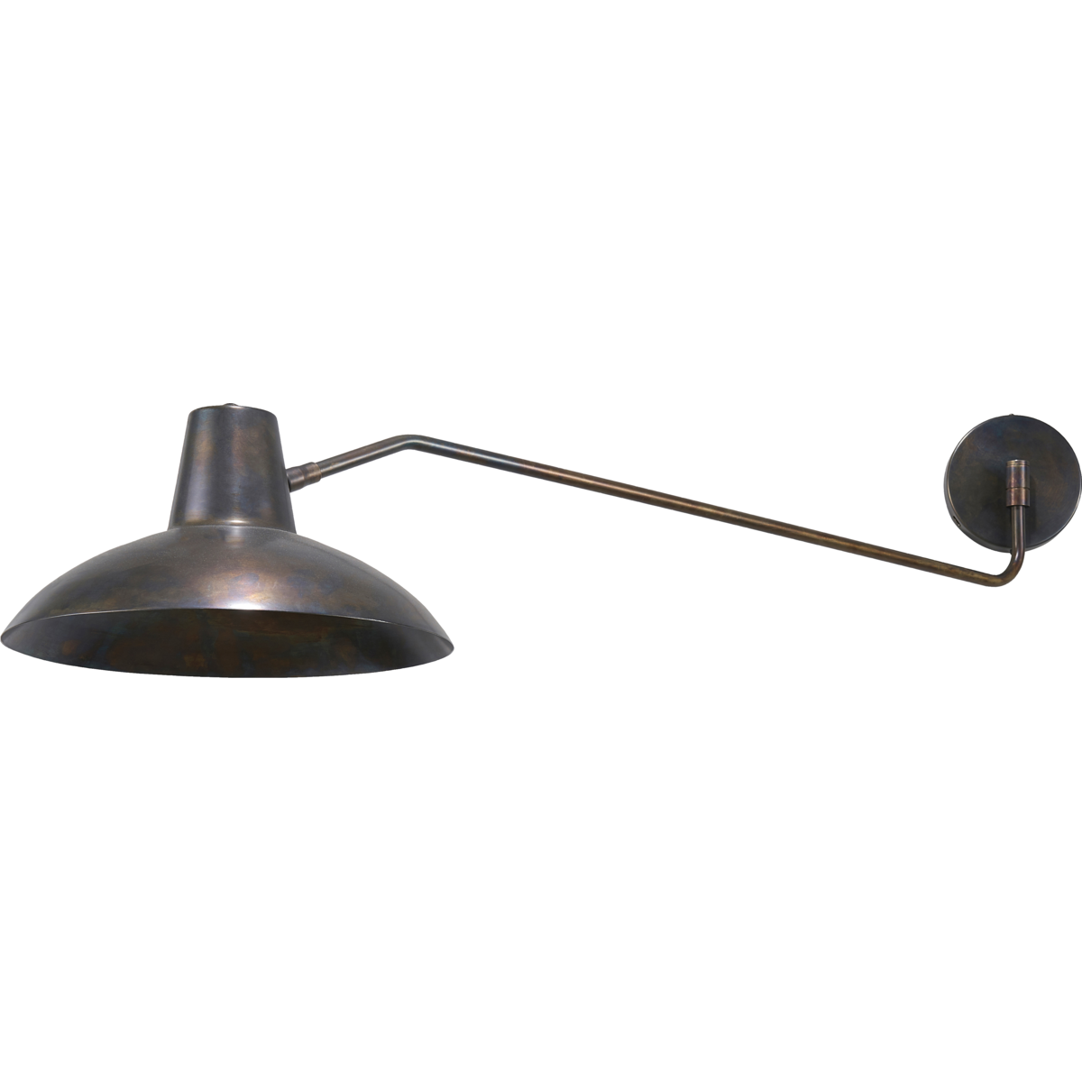 Wandlampe, Hddesk, antikes Braun