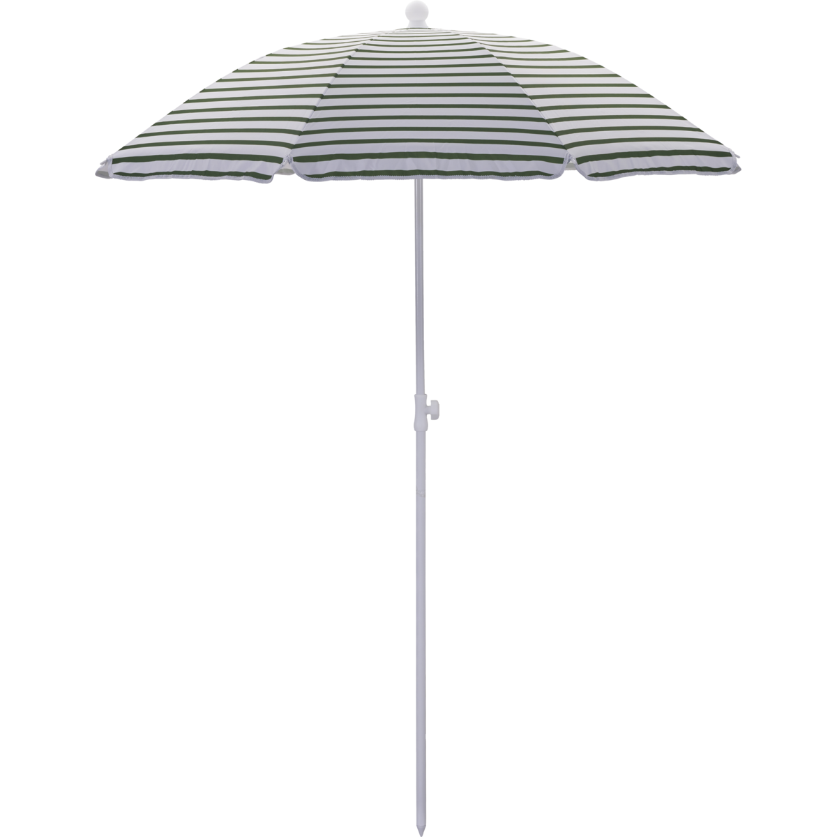 Strand/Garten Parasol, Hdoktogon, grün/weiß