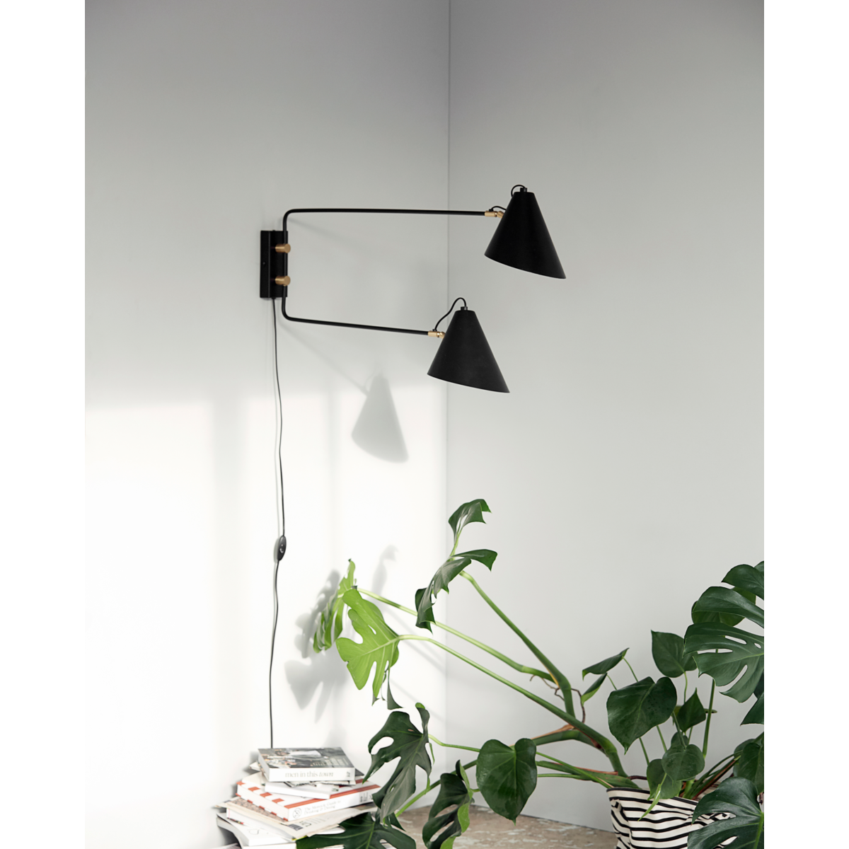 Wandlampe, HDClub Doppel, schwarz