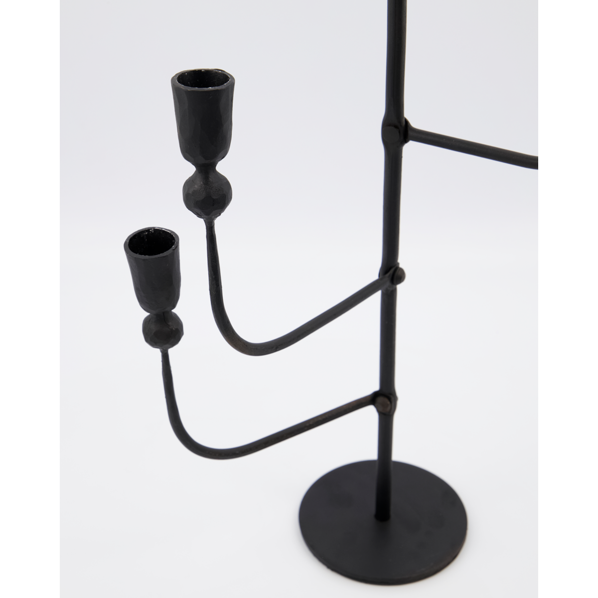 Candlestick mit 5 Tassen, Hdira, Schwarz