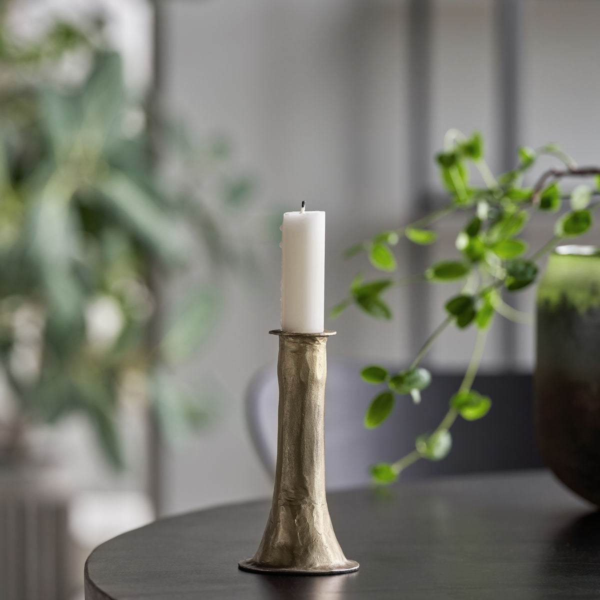 Candlestick, hdticca, antikes Gold Finish