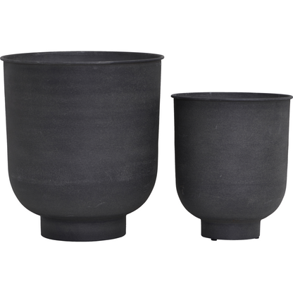 House Doctor Herb Pot, Vig, Gray-S :, H: 35 cm, Dia: 30 cm, L:, H: 45 cm, Dia: 40 cm