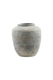 Hausarzt - Vase, rustikal, Beton - H: 31 cm, Dia: 27 cm