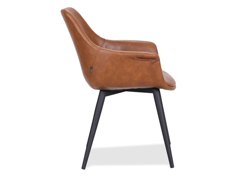 Signle Chair, Cognac