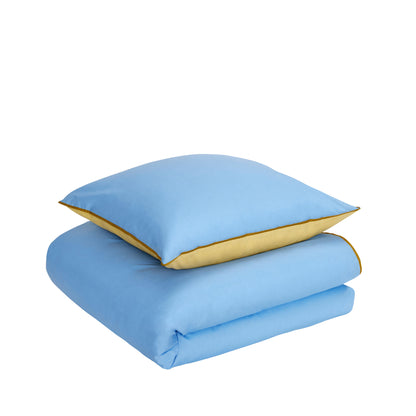 Hübsch Aki Bedding 80/220 Blau/Gelb