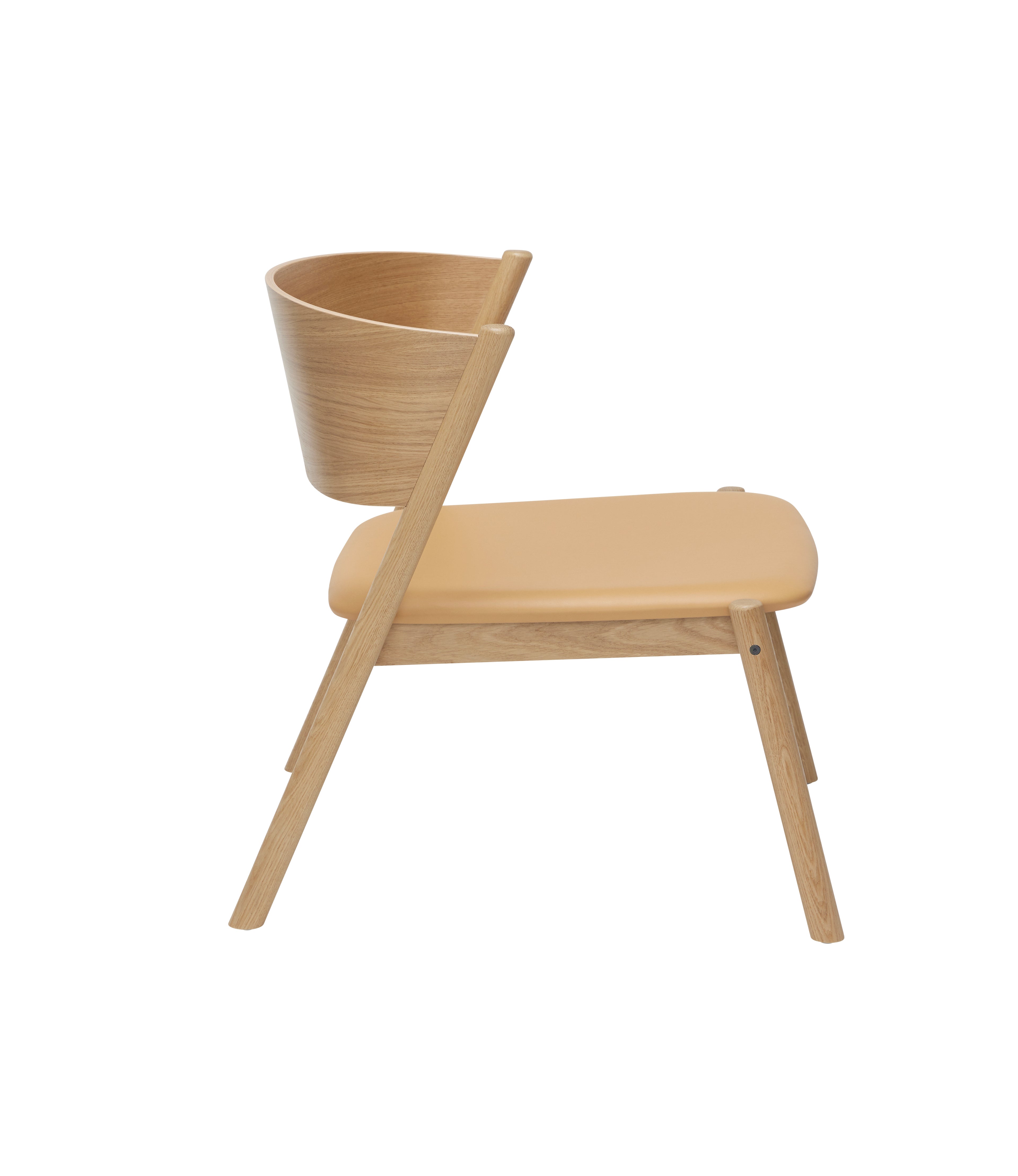 Hübsch Oblique Lounge Chair Sitz Natur