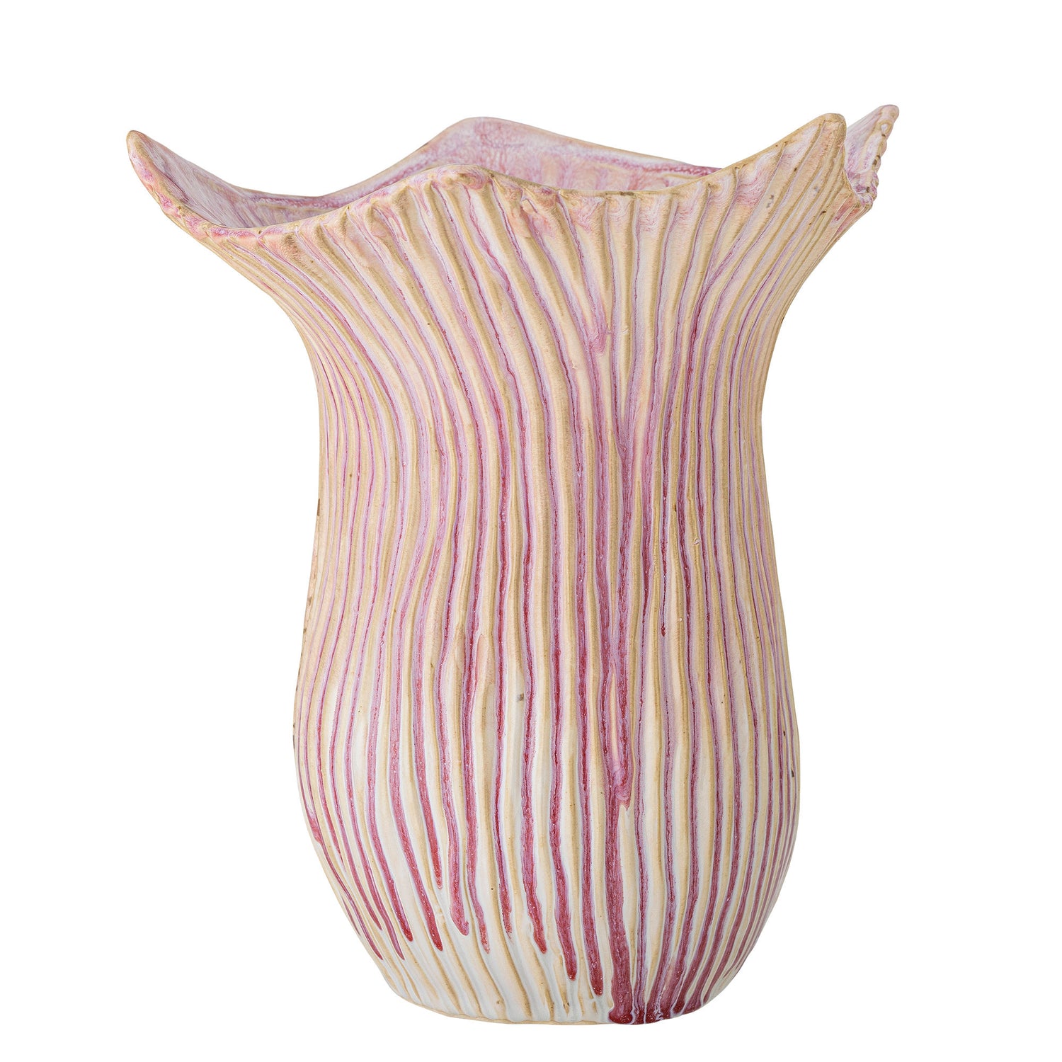 Creative Collection Blumenvase, Rosa, Steinzeug