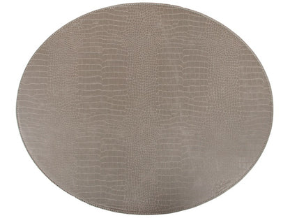 Oval Cover Wischtuch // graues Schlauchmuster pu - hart