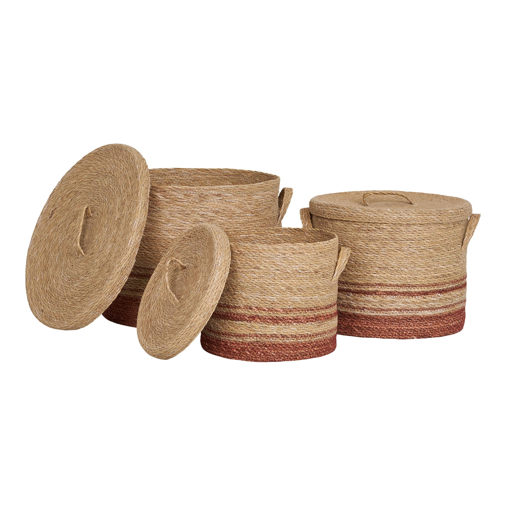 Körbe, Seegras, Natur/Brown&lt;br&gt;Set von 3