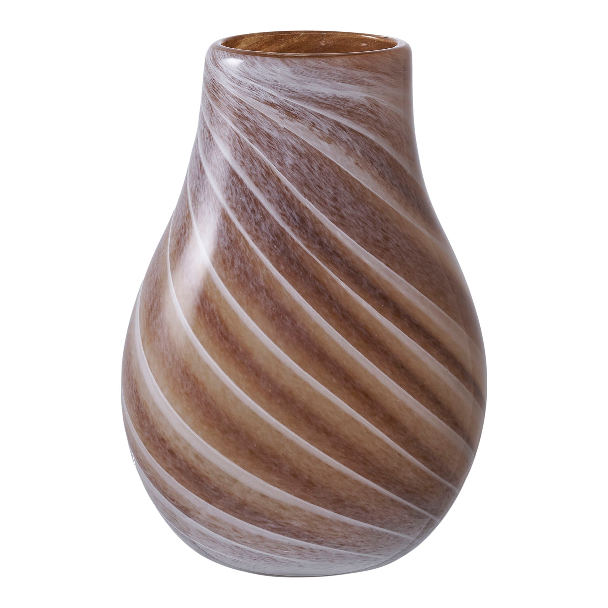 Vase - Vase, Glas, braun Ø16x23 cm