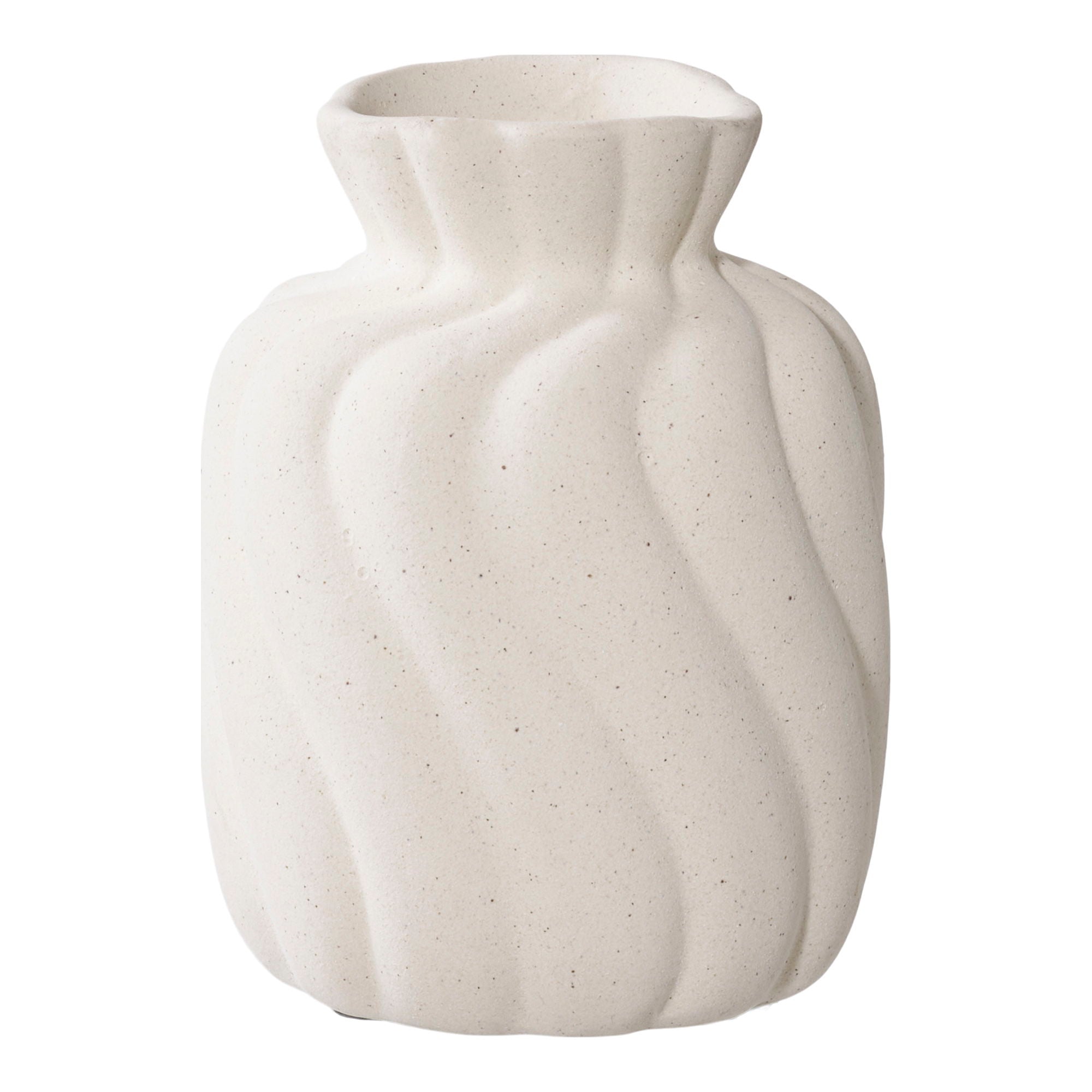 Vase - Vase, Keramik, weiß, 2 Set von 2