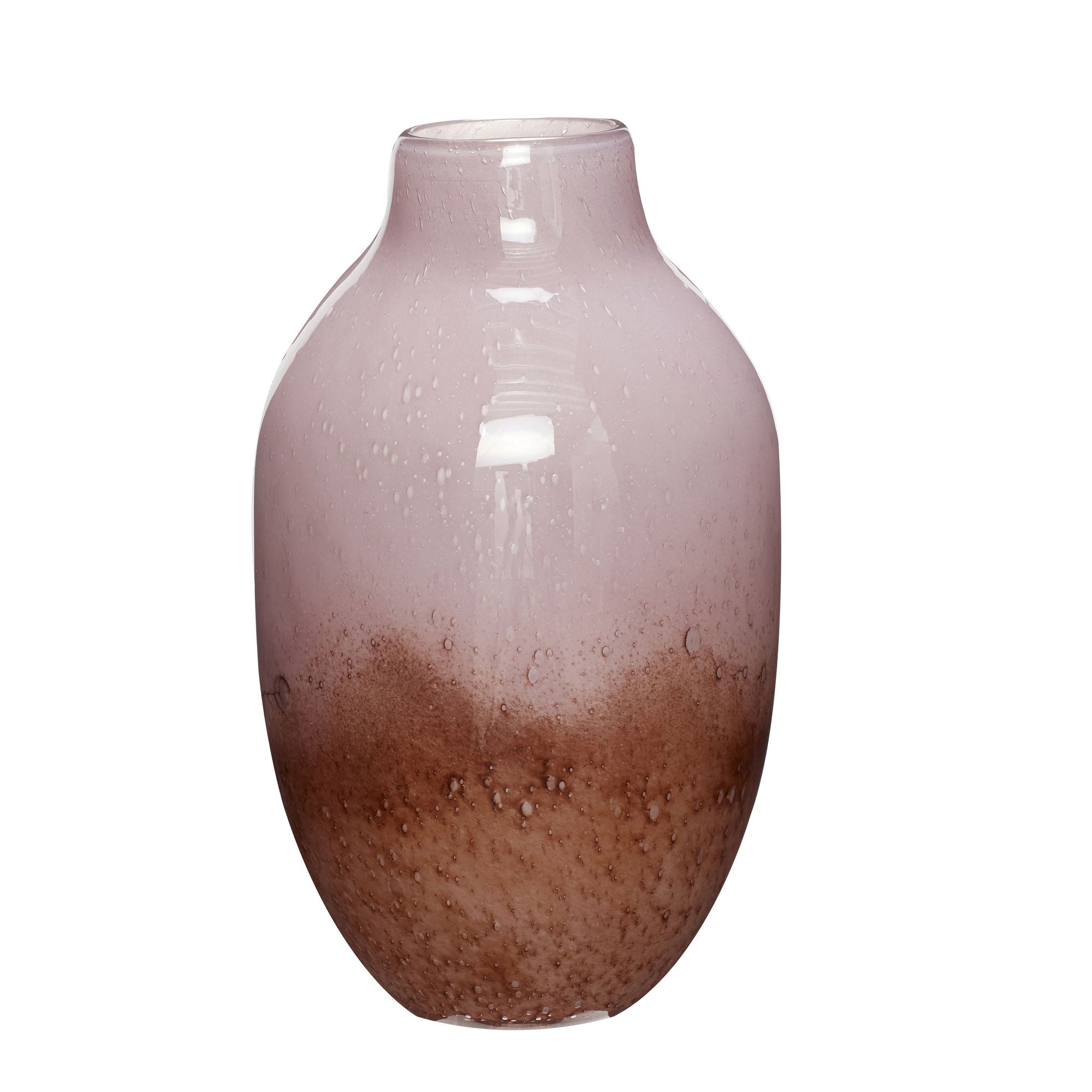 Hübsch Posy Vase rot -Brown/Pink