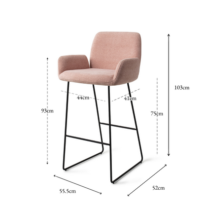 Misaki Bar Chair Anemone