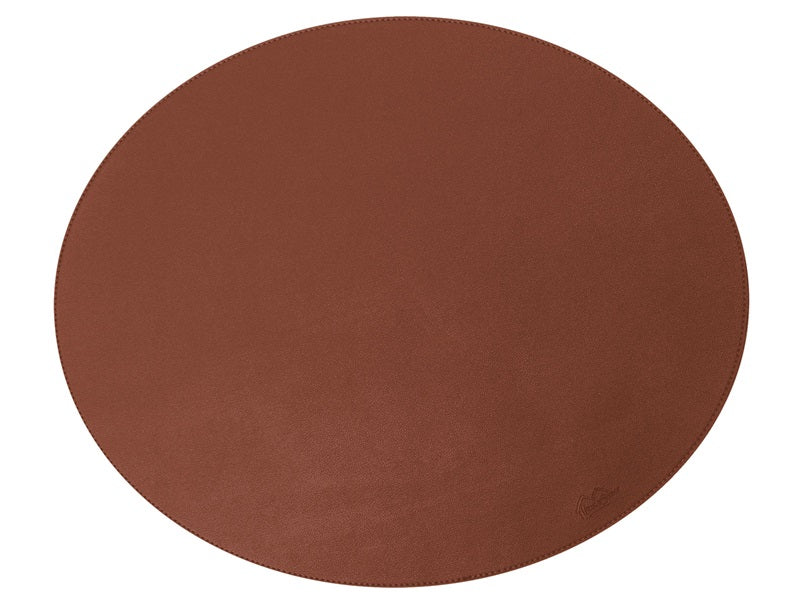 Oval Cover Serviette // Cognac pu - weich