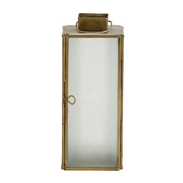 Nordal Messing Lantern Frosted Glas großes H21 cm