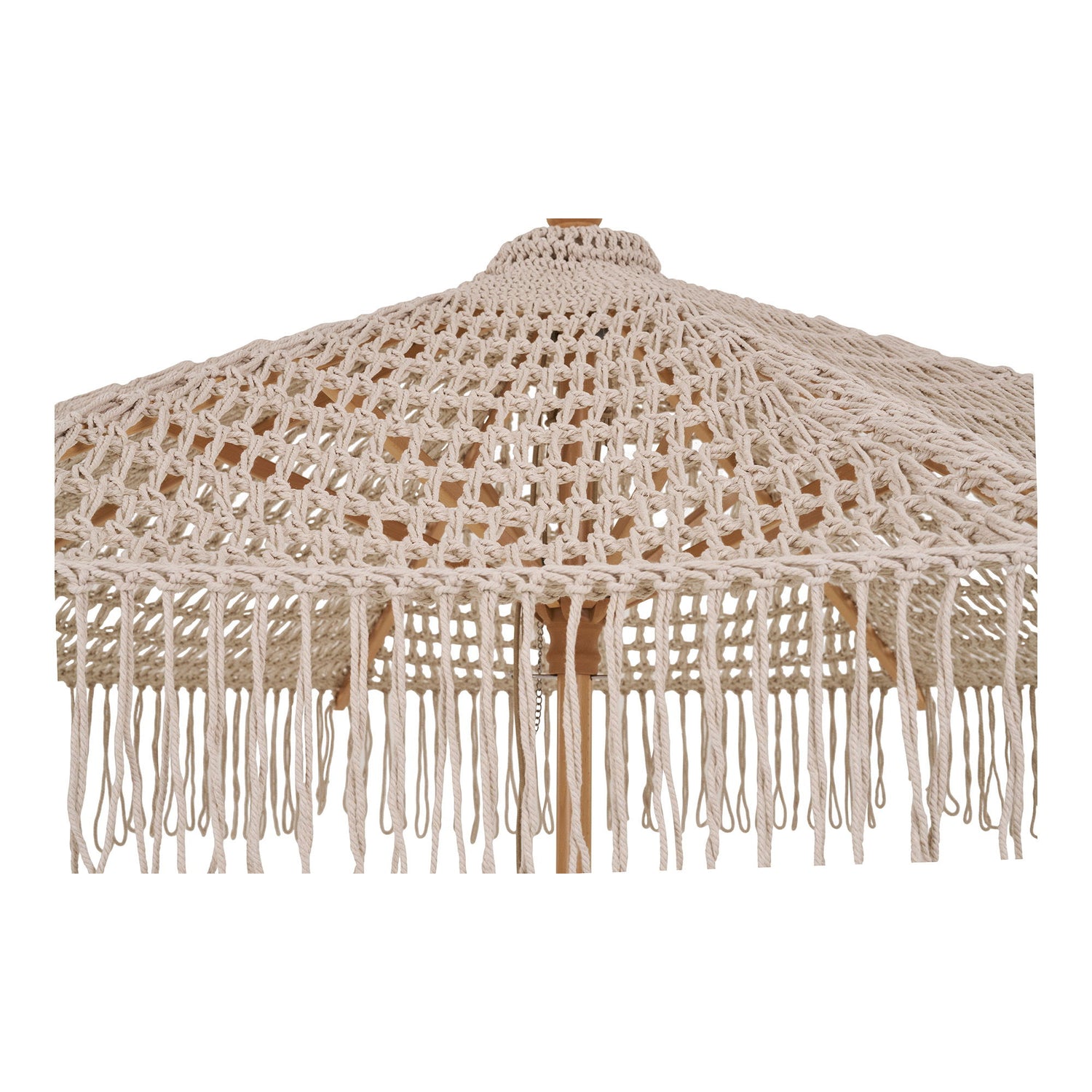 Parasol, Baumwolle, Holzplatz, Beige&lt;br&gt;Ø250 cm