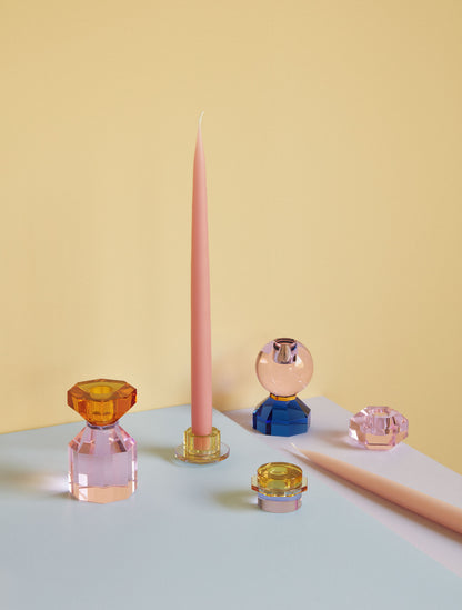 Hübsch Save Candlestick Orange/Pink