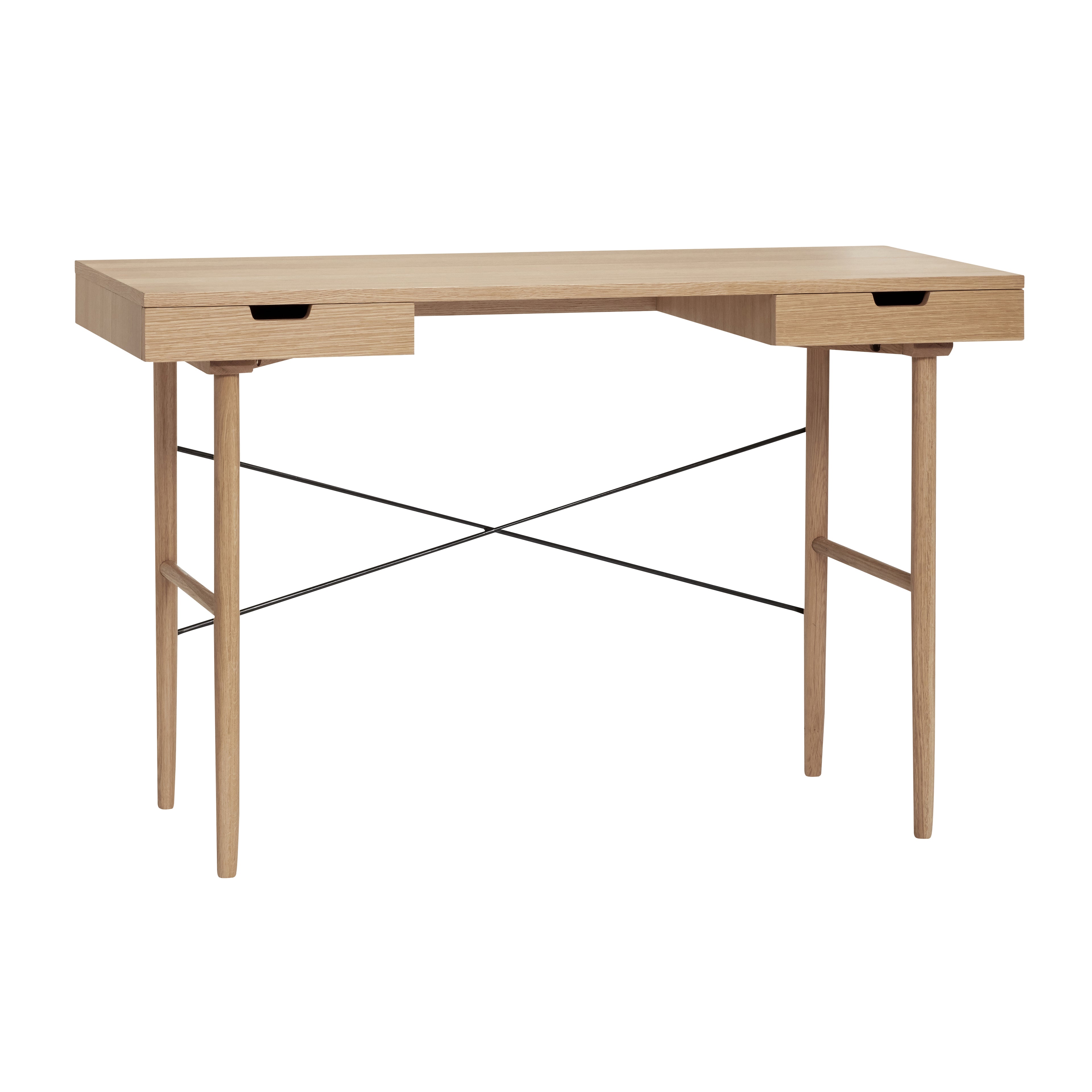 Hübsch - Schreibtisch mit Zimmer, Eiche, FSC, Natur - 120x55xh77cm