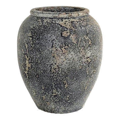 Capelo Decorative Jar - Terrakottaglas, Grau, Ø44x49 cm