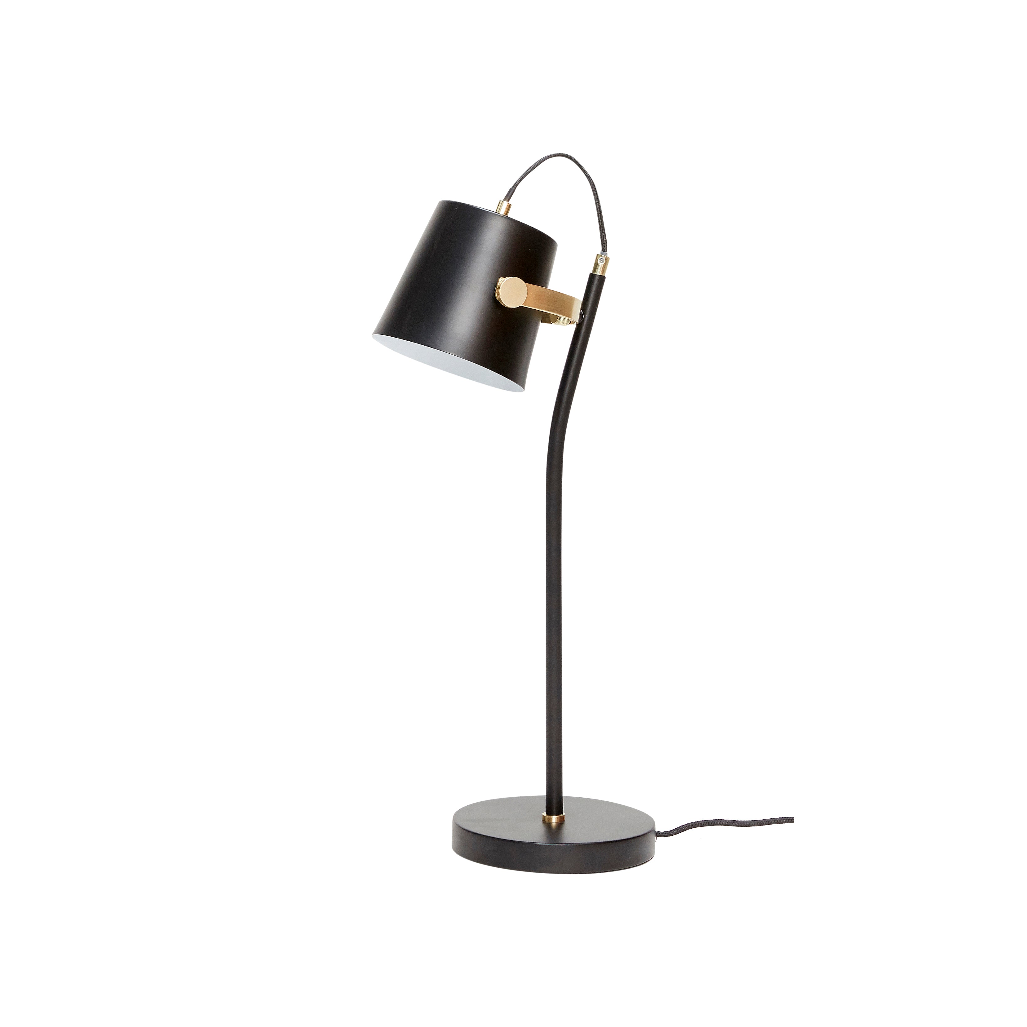 Hübsch Architektenschreibtisch Lampe schwarz