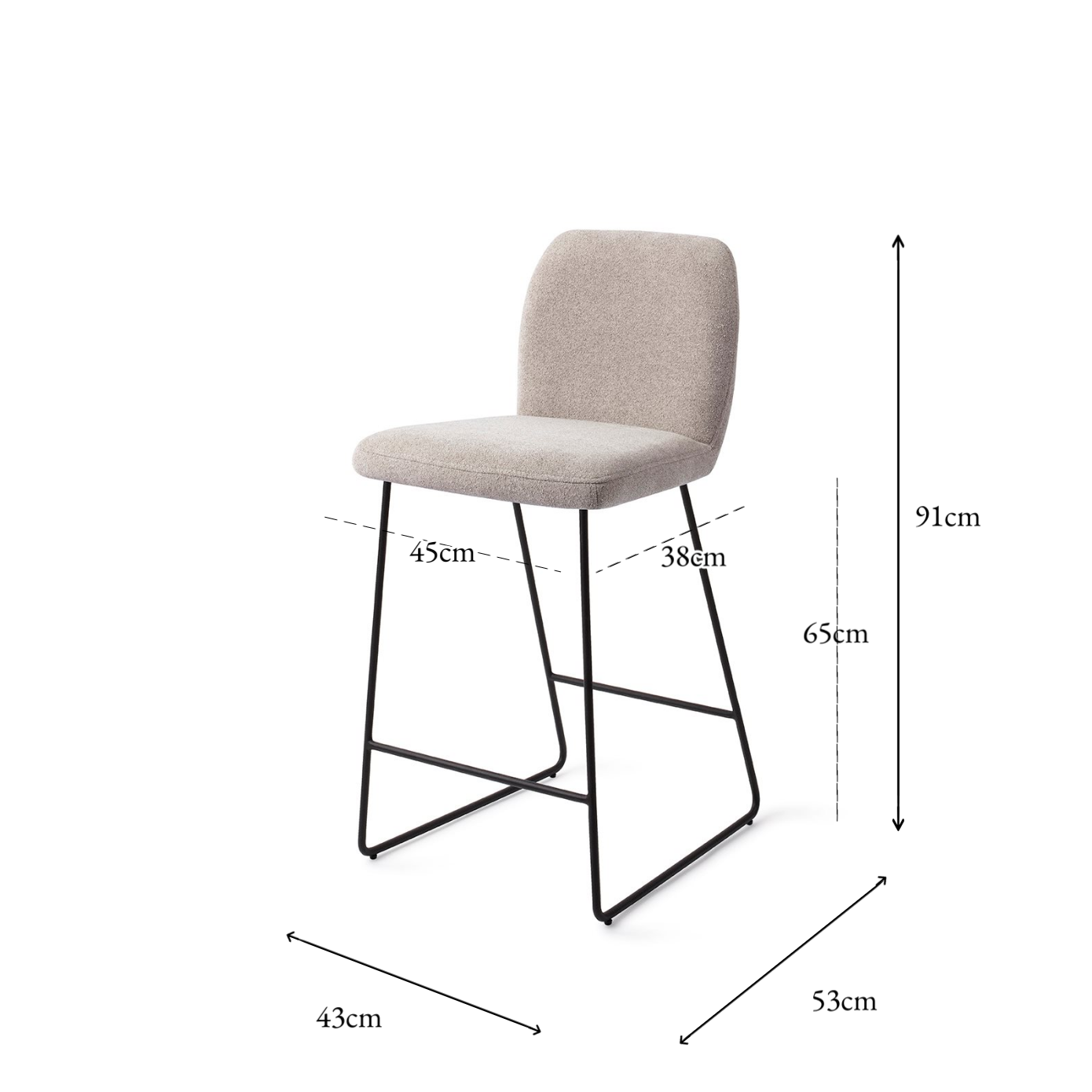 Ikata Bar Stuhl hübsches Gips