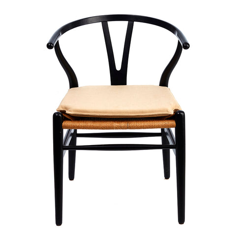 Kissen zu Hans J. Wegner Y -Chair CH24 in - Leichte beige Stoffpolsterung