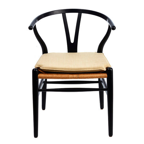 Kissen zu Hans J. Wegner y -Chair CH24 I - Beige Stoffpolsterung