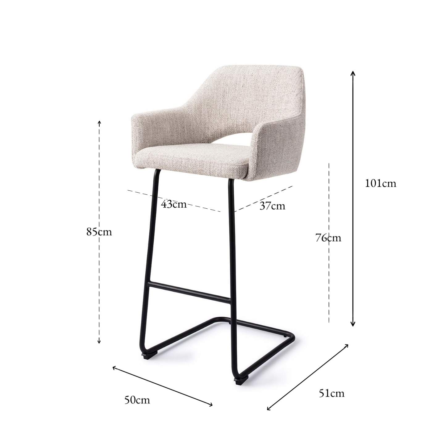 Yanai Bare Chair Taube