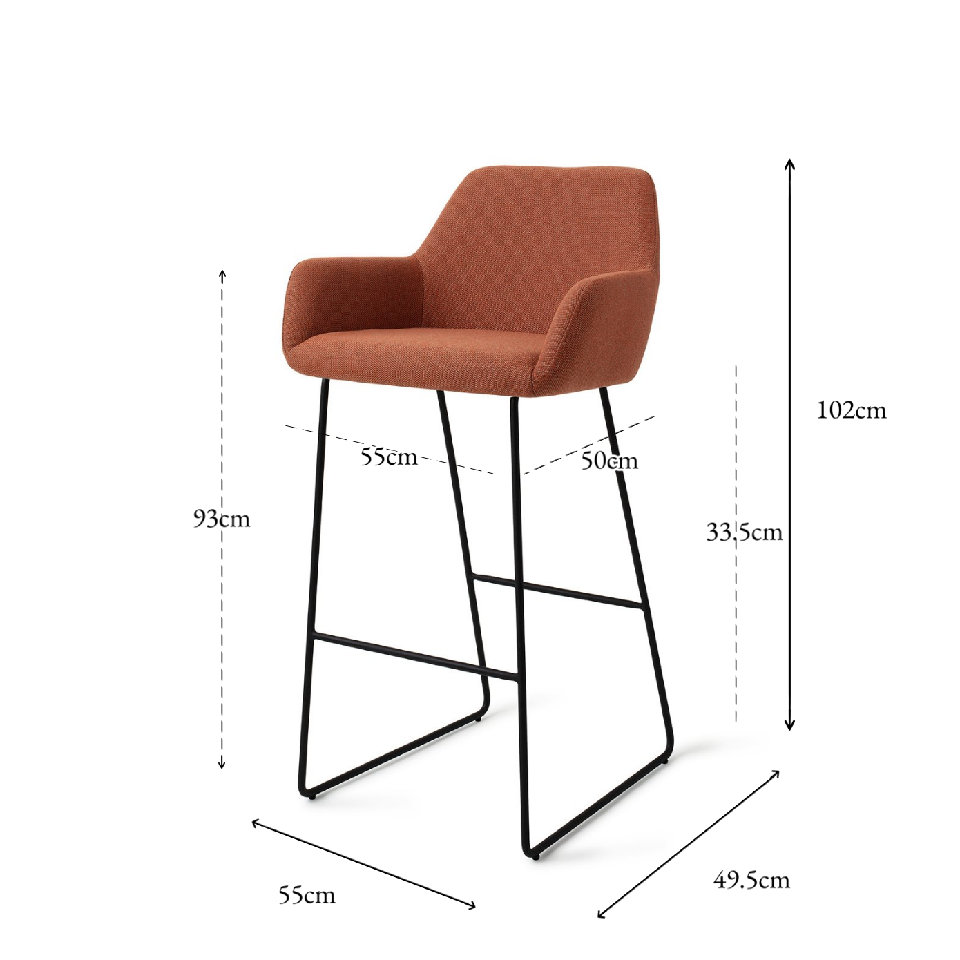 Hiroo Bar Stuhl Herdharmonie