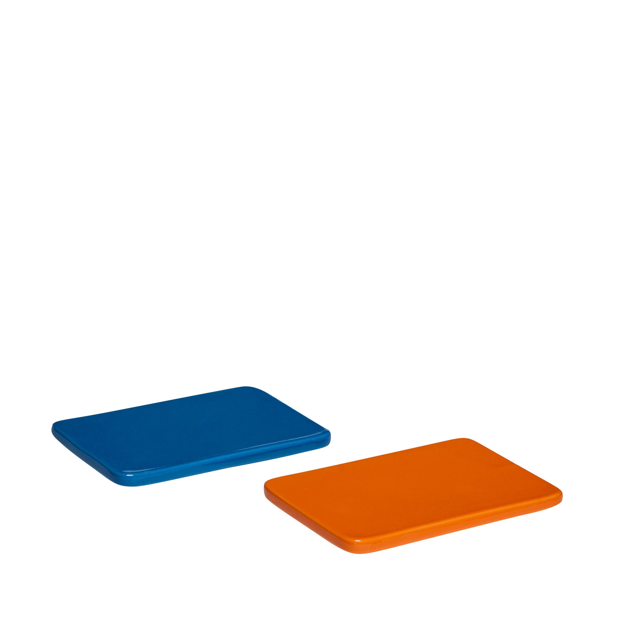 Hübsch Amare -Tisch Skåne kleinblau/orange (Set von 2)