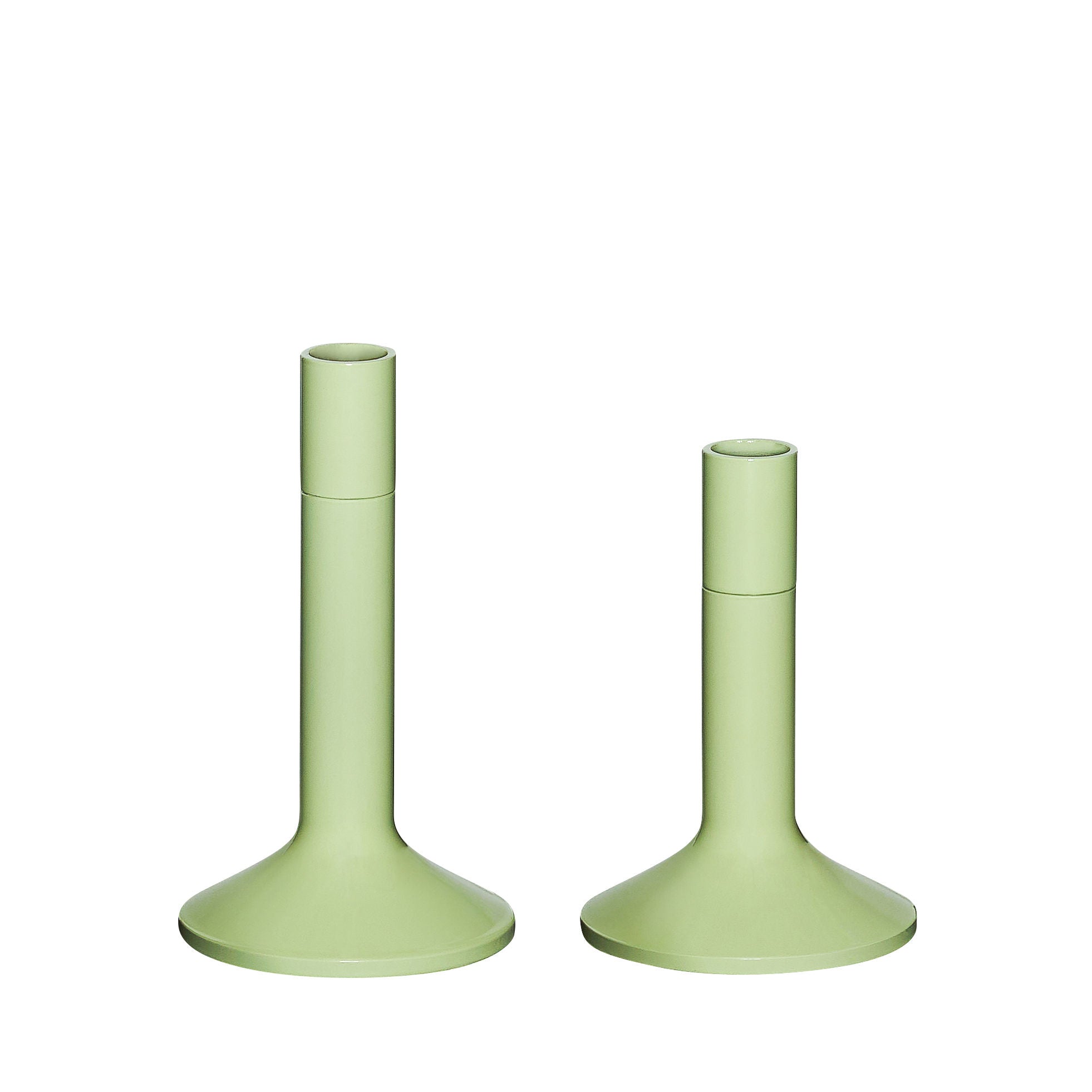 Hübsch Kindred Candlestick hellgrün (Set von 2)