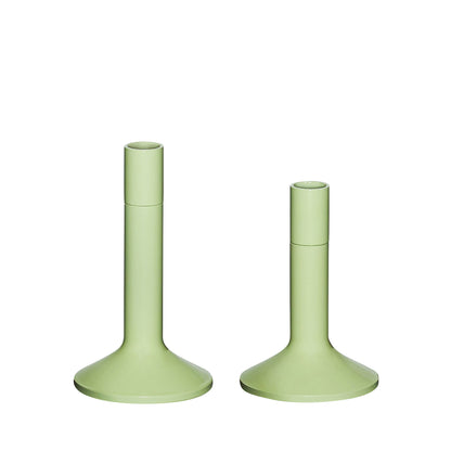 Hübsch Kindred Candlestick hellgrün (Set von 2)