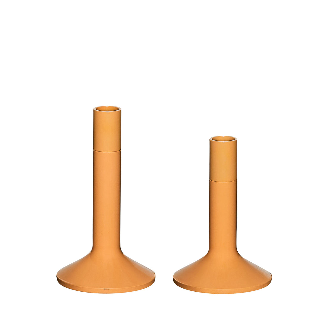 Hübsch Kindred Candlestick Orange (Set von 2)