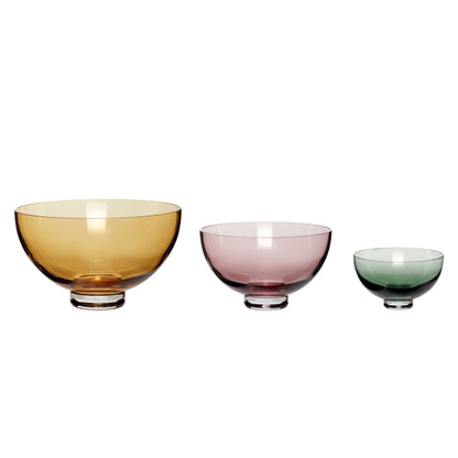 Hübsch Radiant Bowls Multicolored (Set von 3)