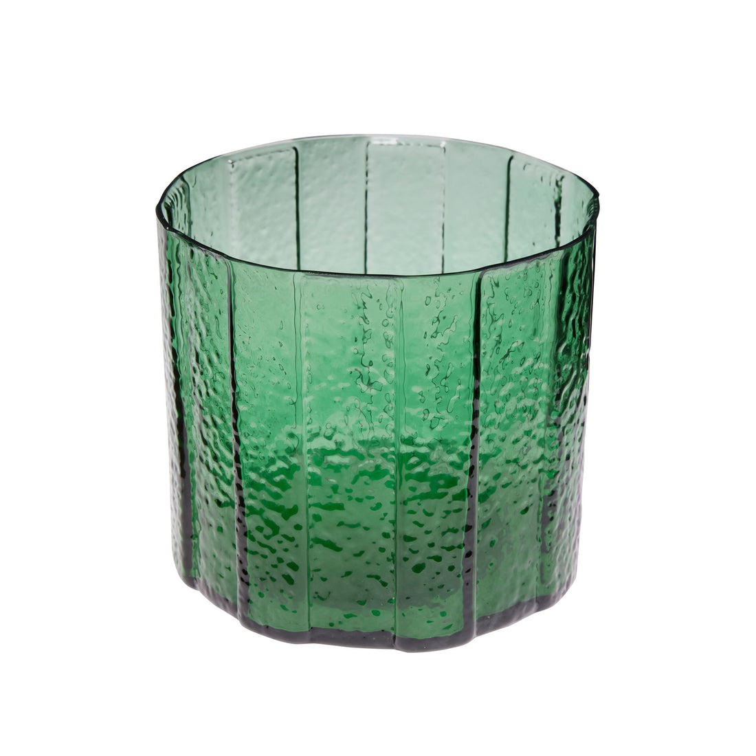 Hübsch Emerald Vase grün