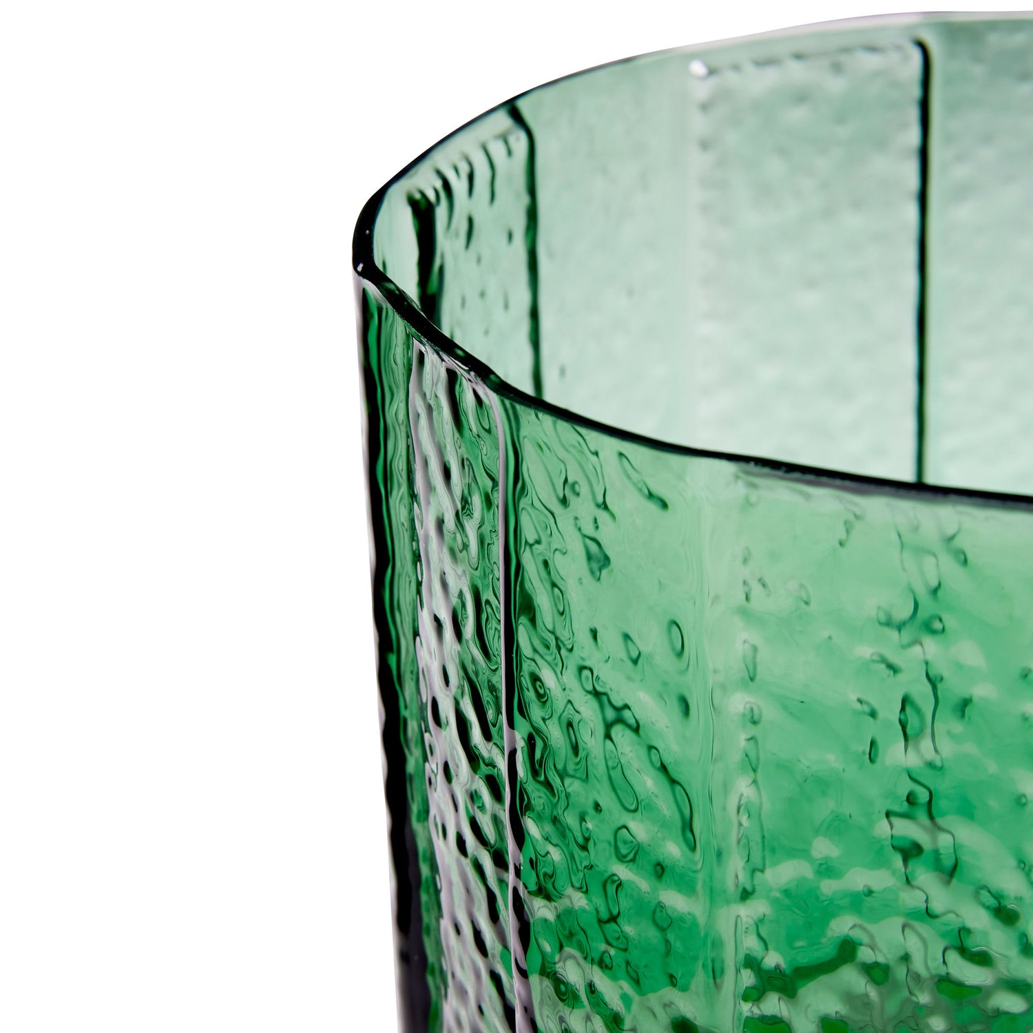 Hübsch Emerald Vase grün