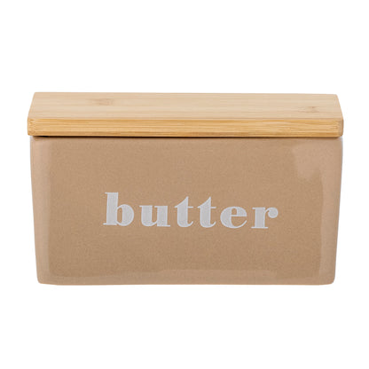 Hanyu Butter Box, braun, Steinzeug