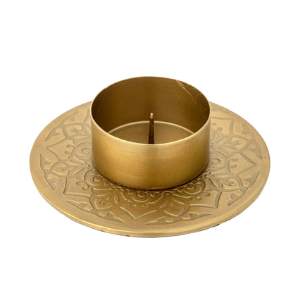 Mariella Candlestick, Gold, Metall